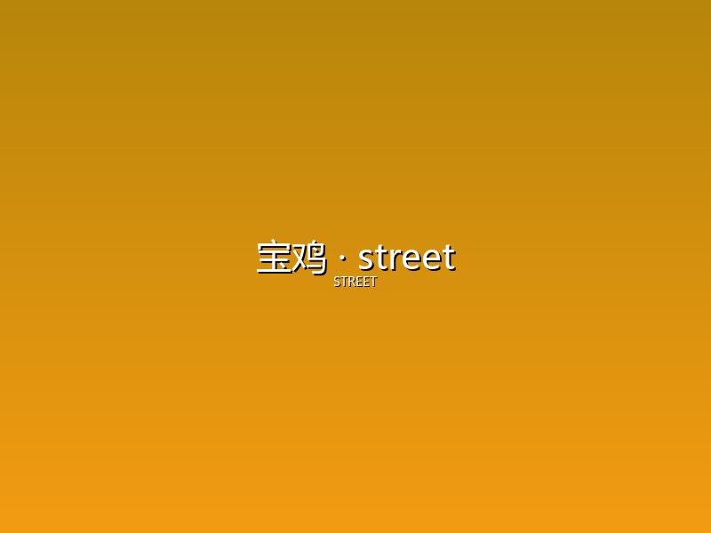 宝鸡 street