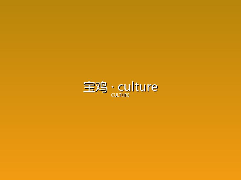 宝鸡 culture