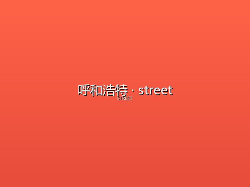 呼和浩特 street