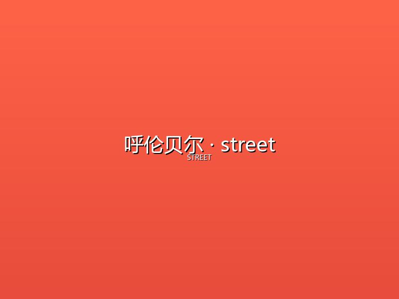 呼伦贝尔 street