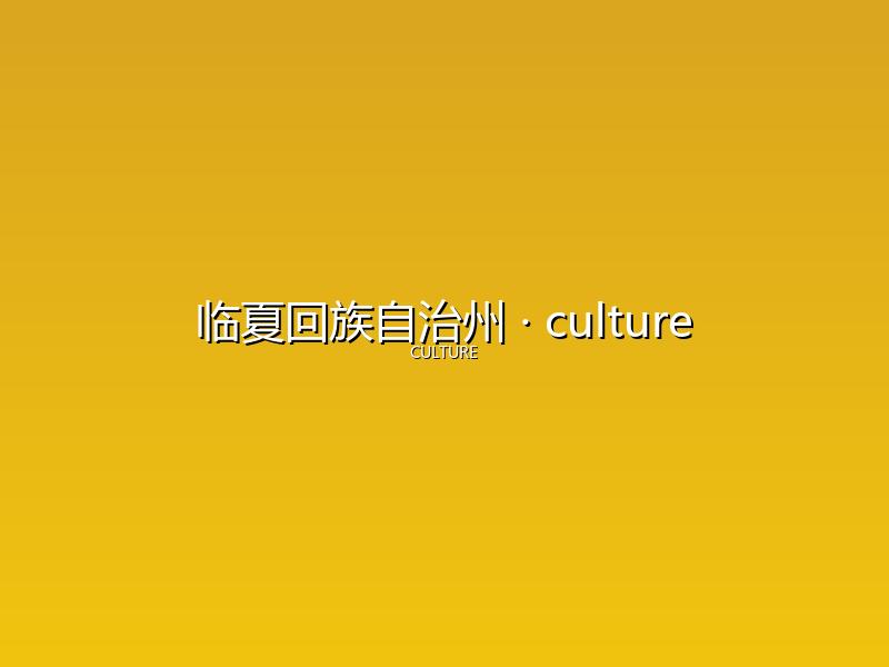 临夏回族自治州 culture