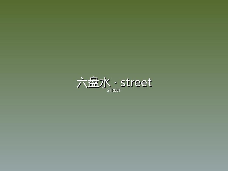 六盘水 street