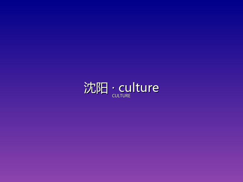沈阳 culture