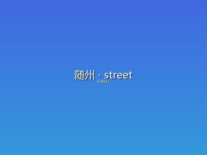 随州 street