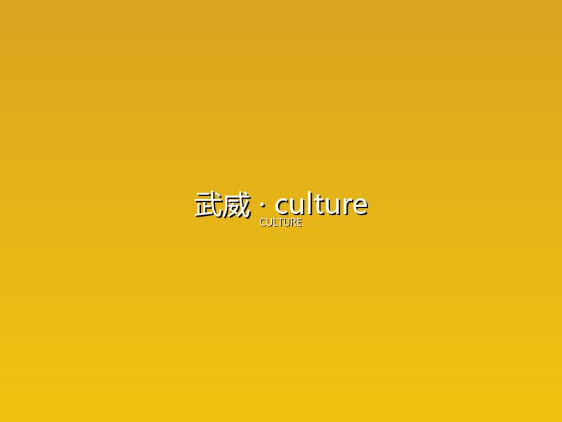 武威 culture