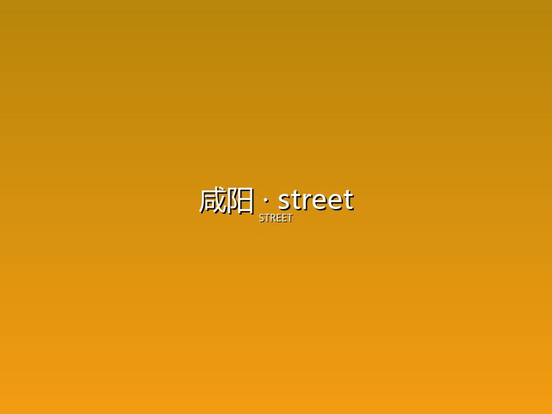 咸阳 street