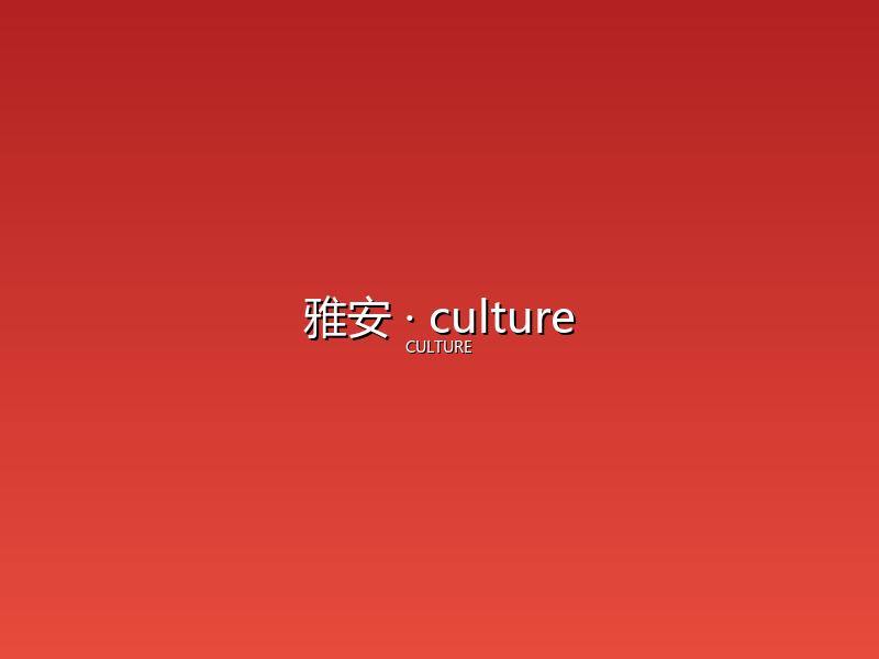 雅安 culture