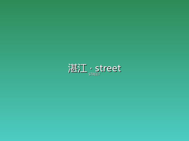 湛江 street